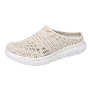 Chaussures Aide Soignante Femme Basket Marche Chaussures pour Femmes - Chaussures Décontractées Ethniques Mode d'Été Creux Respirant Talon Plat
