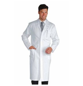 White Unisex Medical Coat Long Sleeves 100% Cotton Sizes S to XXXL