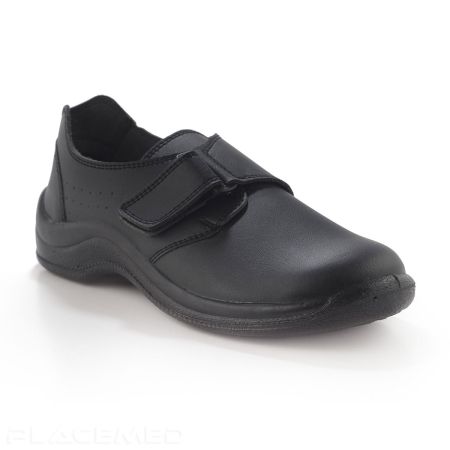 Chaussure médicale lavable antidérapante velcro LISO pour professionnels - Noir