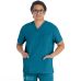 Men's Medical Tunic With V-Neck - Dickies Brand - 2 Side Slits - 4 Practical Pockets V 10161