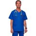 Tunique Cherokee Sergé Unisexe À Col En V - Fentes Latérales - Multiples Poches Pratiques V 10351