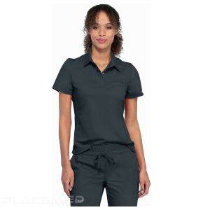Cherokee Women's Medical Polo Can Be Tucked Buttoned Ultra-Soft Breathable And Easy To Maintain
