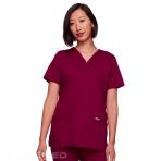 Cherokee Nurse Tunic - V-Neck Stretch Medical Top for Comfort and Durability - Navy V 6284