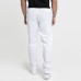 Unisex Medical Pants with Elastic Back – Santiago Basics 65% Polyester, 35% Cotton - White