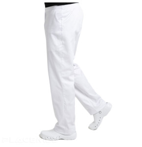 Pantalon médical mixte élastiqué au dos – Santiago Basics 65% polyester- 35% coton
