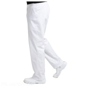 Pantalon médical mixte élastiqué au dos – Santiago Basics 65% polyester- 35% coton