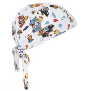 Medical Bandana with Animal Print in Microfiber - Dentist and Nurse Cap - Creyconfe Unisex