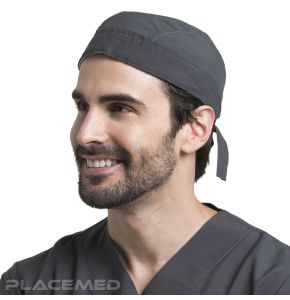 Creyconfe Surgical Cap - Palermo Antracita Surgical Bandana in Microfiber