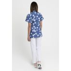 Blouse vétérinaire femme Modèle Geneve Motif Dog & Cat - Uniforme Microfibre