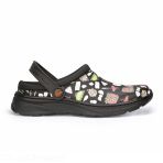Dian Javea Stamped Work Clog - Black