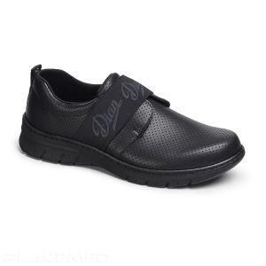 Dian Blucher Perforated Shoe - Black