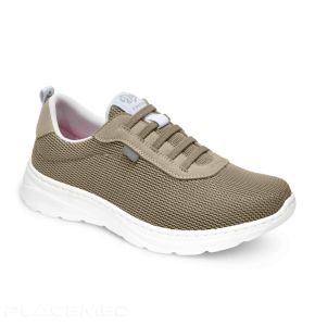 Dian Alicante Elastic Lace Tennis Shoe - Beige
