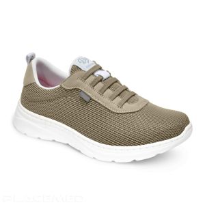 Dian Alicante Elastic Lace Tennis Shoe - Beige