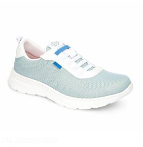 Dian Alicante Elastic Lace Tennis Shoe - Sky Blue