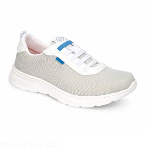 Dian Alicante Elastic Lace Tennis Shoe - Gray