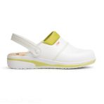 Dian Mar Microfiber Clog - White/Pistachio