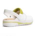 Dian Mar Microfiber Clog - White/Pistachio