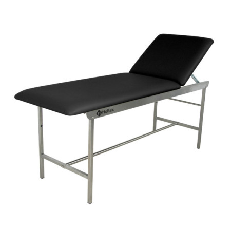 Black Stainless Steel Medical Examination Couch - Holtex - Quick Assembly System