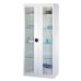 Armoires Vitrines pour Matériel d'Urgence - 2 portes battantes vitrées - 800 x 410 x H1800 mm