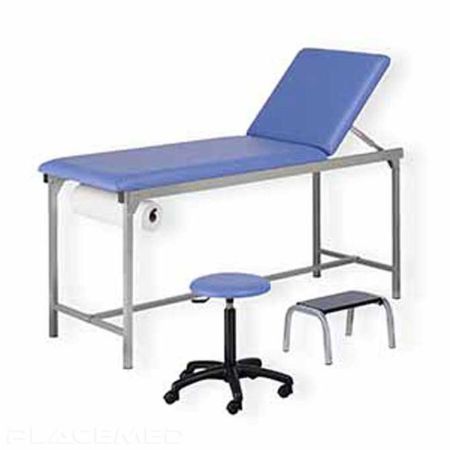 Ensemble Ecomax Tahiti : Table d'Examen, Marchepied et Tabouret Prisca - Ergonomie et Fiabilité