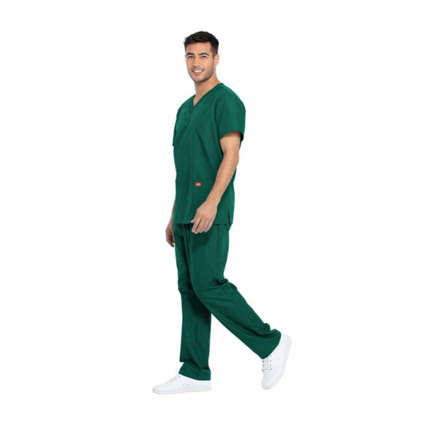 Ensemble Médical Dickies Blouse + Pantalon Unisexe Couleur Vert Chirurgien - M