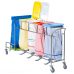 Trolley For Dirty Laundry Bags With Waste Collector Pedal Lids Without Portfolio Bags V 7961