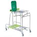 Trolley For Dirty Laundry Bags With Waste Collector Pedal Lids Without Portfolio Bags V 10431