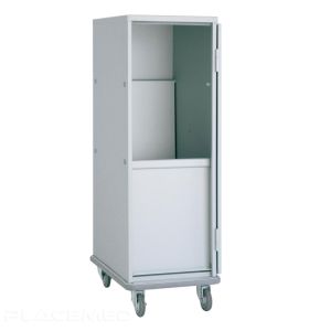 Chariot Armoire Linge Propre À Encombrement Réduit 2 Étagères Rabattables 1 Pare-Chocs Inférieur 2 Roues Fixes Et 2 Roues Pivotantes