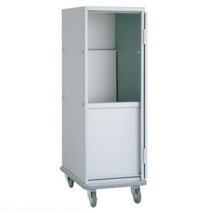 Chariot Armoire Linge Propre À Encombrement Réduit 2 Étagères Rabattables 1 Pare-Chocs Inférieur 2 Roues Fixes Et 2 Roues Pivotantes
