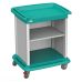 Multifunction Laundry Cart 1 Shelf 1 ABS Base with Bumpers Wheels with Brake ES 8 For Patient and Linen Hygiene V 10476
