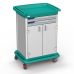 ES10 Lightweight and Versatile Change Trolley with Integrated Bumper Raised Worktop and Epoxy-Painted Steel Shelf V 10481