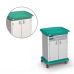 ES10 Lightweight and Versatile Change Trolley with Integrated Bumper Raised Worktop and Epoxy-Painted Steel Shelf V 10479