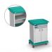 ES10 Lightweight and Versatile Change Trolley with Integrated Bumper Raised Worktop and Epoxy-Painted Steel Shelf V 10478