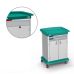 ES10 Lightweight and Versatile Change Trolley with Integrated Bumper Raised Worktop and Epoxy-Painted Steel Shelf V 10480