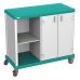 Nursing Assistant Trolley For Laundry Management Essential Dual With ABS Top And Base Integrated Bumpers And Brake On Two Wheels V 10483