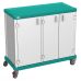 Nursing Assistant Trolley For Laundry Management Essential Dual With ABS Top And Base Integrated Bumpers And Brake On Two Wheels V 10482
