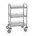 Welded Stainless Steel Trolley 3 Trays 600x400 mm with Galleries - To Assemble