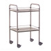 Holtex Stainless Steel Medical Trolley 90 x 55 x 80 cm with 2 Removable Trays