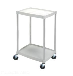 Plastic Trolley 48.5 x 36.5 x 72 cm - 2 Trays 48.5 x 36.5 cm