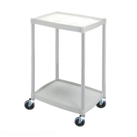 Plastic Trolley 48.5 x 36.5 x 72 cm - 2 Trays 48.5 x 36.5 cm