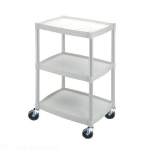 Plastic Trolley 48.5 x 36.5 x 77 cm - 3 Trays No Handle