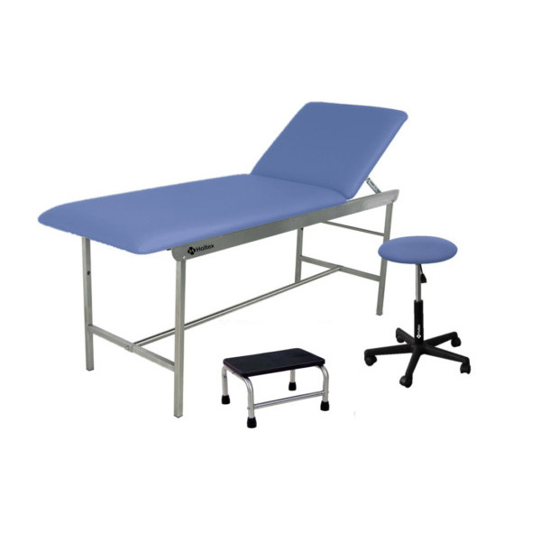 Holtex Medical Office Kit: INOX Couch, Stool, Step Stool in Lavender