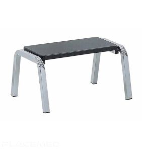 Ecomax Step Stool 1 Step Black Silver - Stability and Safety