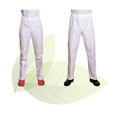 Unisex Medical Pants White, Jasmin Lyocell, Holtex - Size T.2
