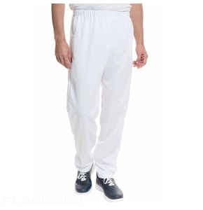 Pantalon Médical Mixte - Elastiqué à la taille - Alsico - Coloris Blanc - Taille 00 à 7