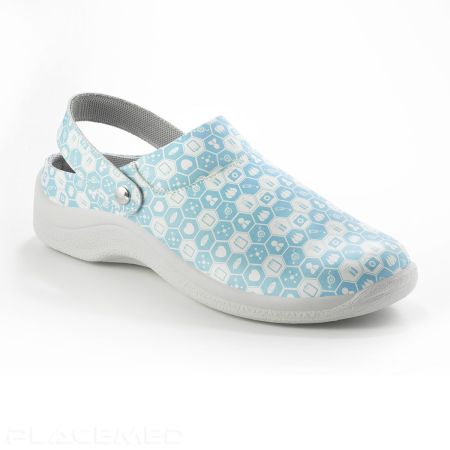 Codeor Nizzac Hospitalier Clog - Blue Sublimated Codeor Nizzac Hospitalier Clog - Blue Sublimated