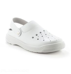 Lightweight Perforated Antistatic Slip-On Work Clog with Safety Toe - Codeor Nizzap