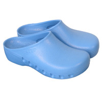 MEDIPLOGS Antistatic Medical Clogs - Sky Blue Perforated
