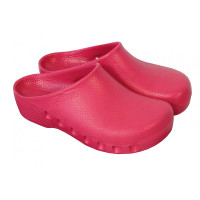 MEDIPLOGS Perforated Fuchsia Clogs - Comfort and Safety for Healthcare Professionals