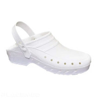 Healthcare Professional Clogs - Non-Slip and Autoclavable - White - Sizes 35-36 to 45-46